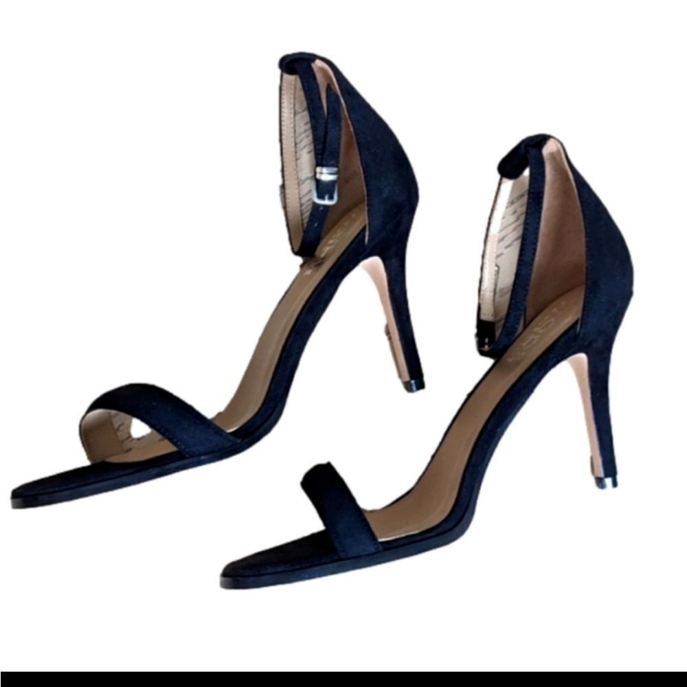 The Mode Collective Daria Suede Sandal Black Suede Leather GORGEOUS - Picture 3 of 8